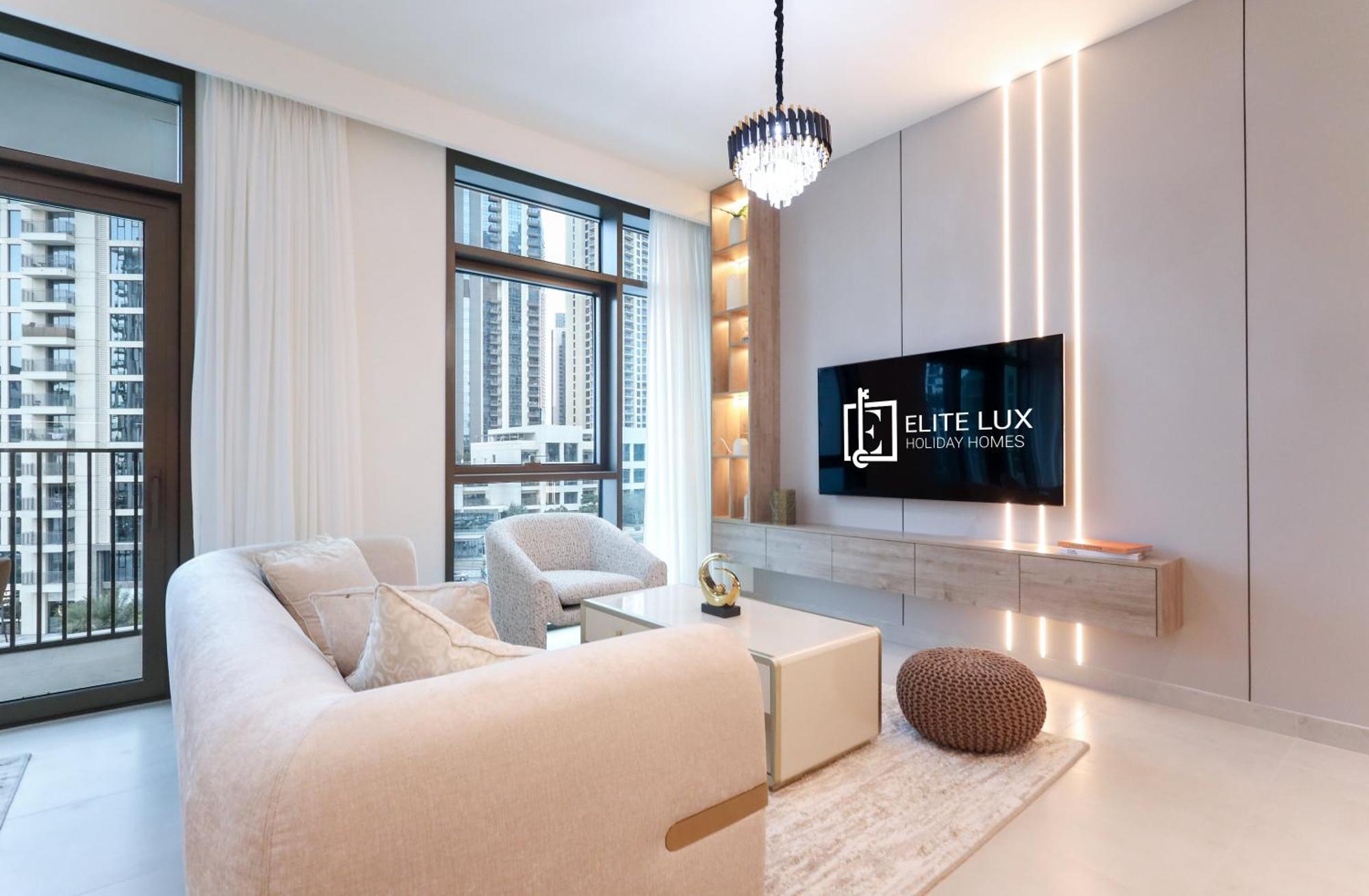 Elite Lux Homes - Creek Oasis: 2br Luxe W Burj View Apartment *